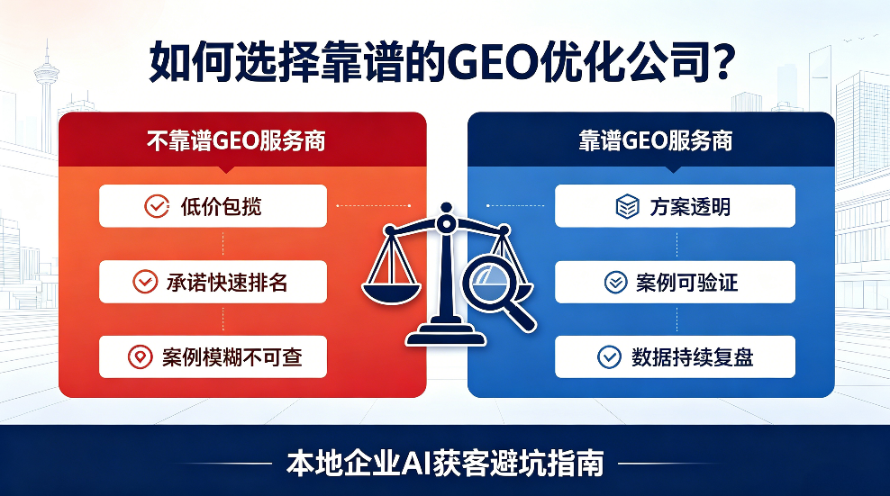 单县如何选择靠谱的GEO优化公司？本地企业AI获客避坑指南